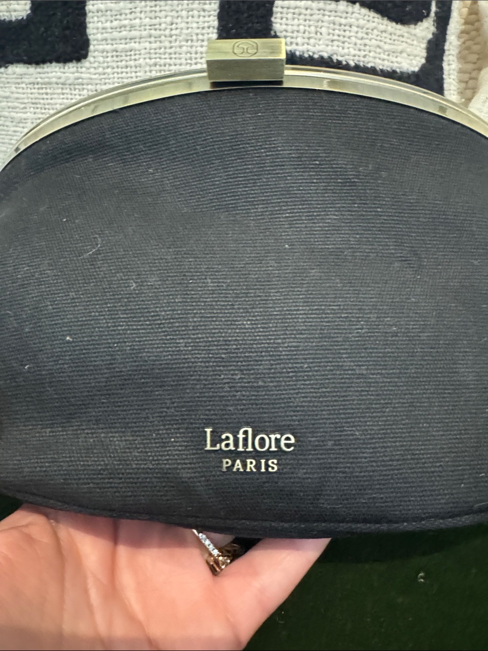 Jobanane Parisian Chic Black Bag with Orange Lining - Picture 2 of 4